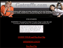 Tablet Screenshot of gotcuffs.com